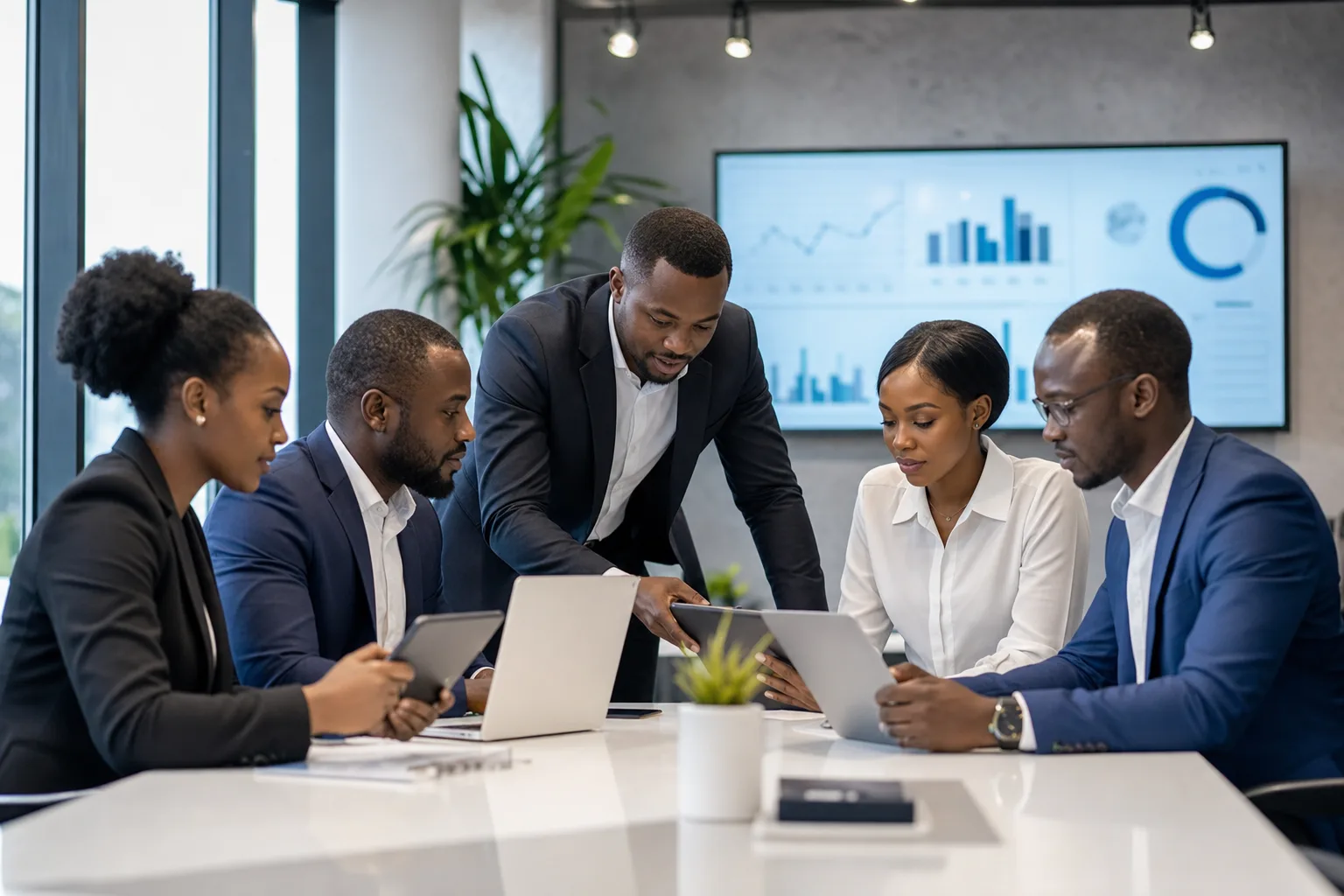 Équipe commerciale B2B en formation pour onboarding efficace