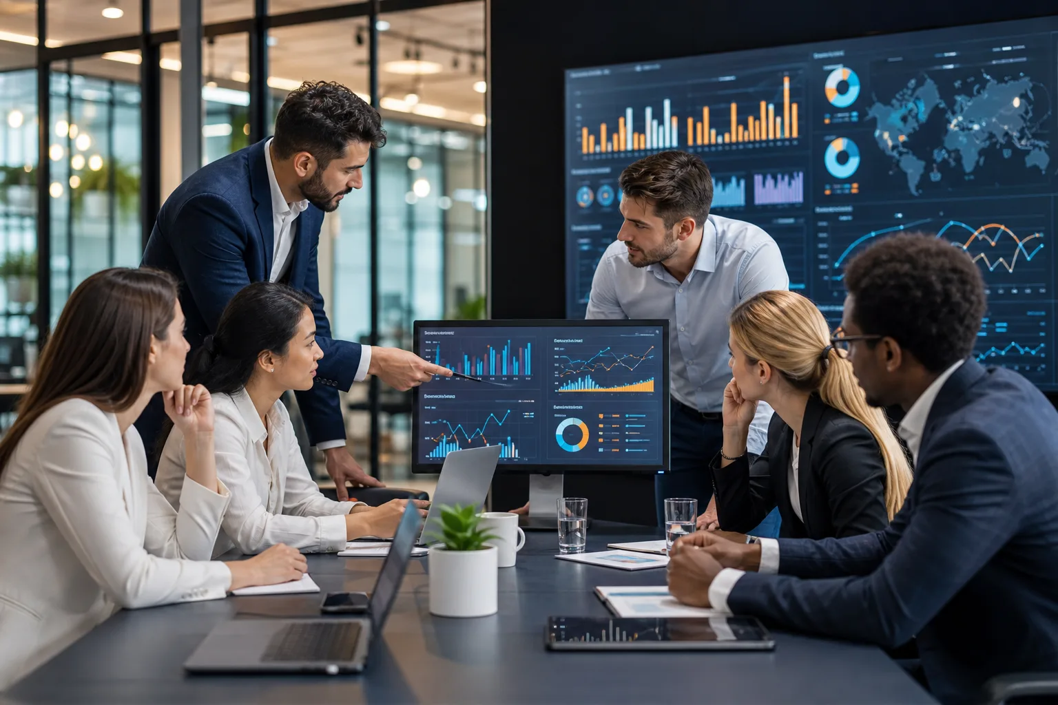 Équipes marketing et vente en discussion pour améliorer la communication