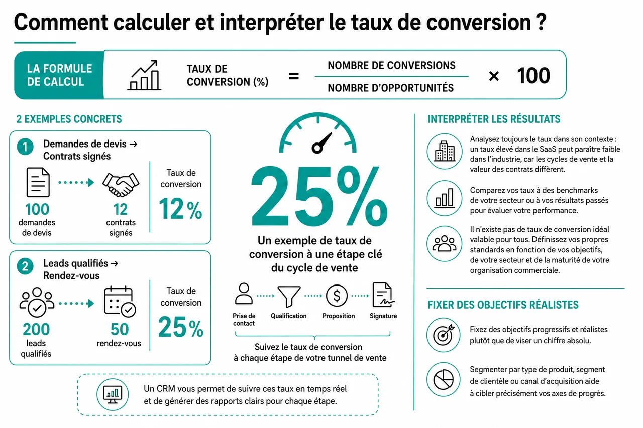 Comment augmenter votre taux de conversion B2B sans forcément augmenter votre trafic? , Comment calculer et interpréter le taux de conversion?