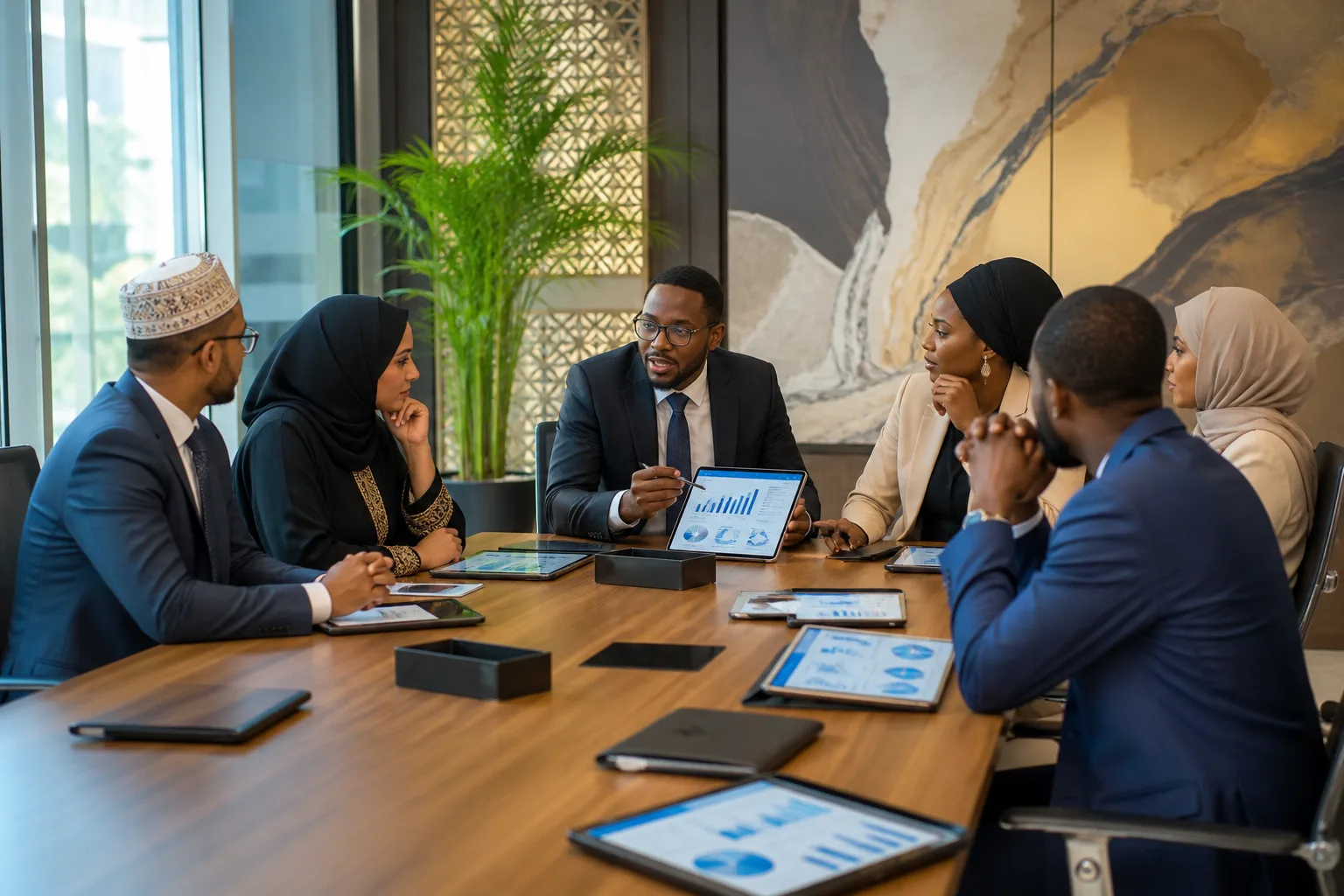 Cadre dirigeant participant à une réunion marketing et vente en B2B