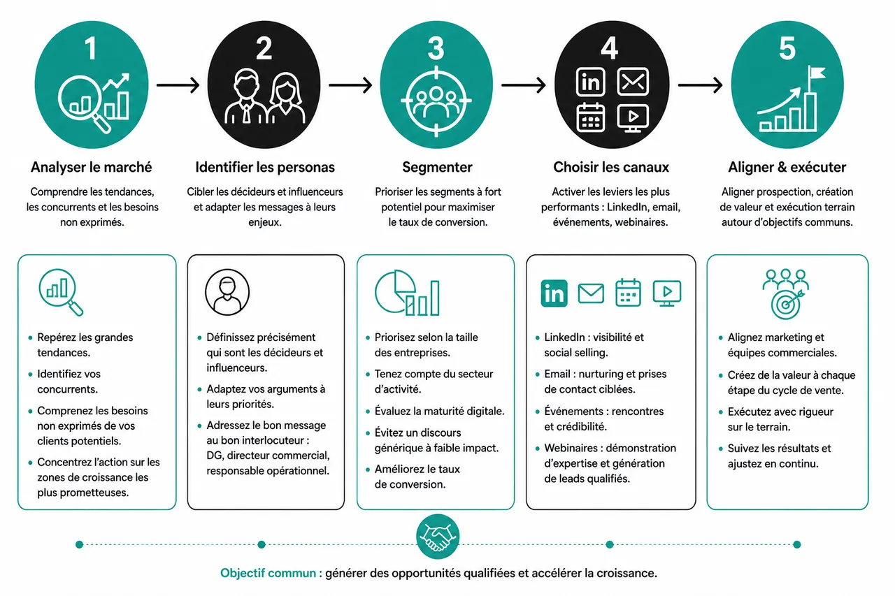 Marketing B2B pour les décideurs qui veulent générer des opportunités qualifiées , Structurer une stratégie marketing B2B efficace