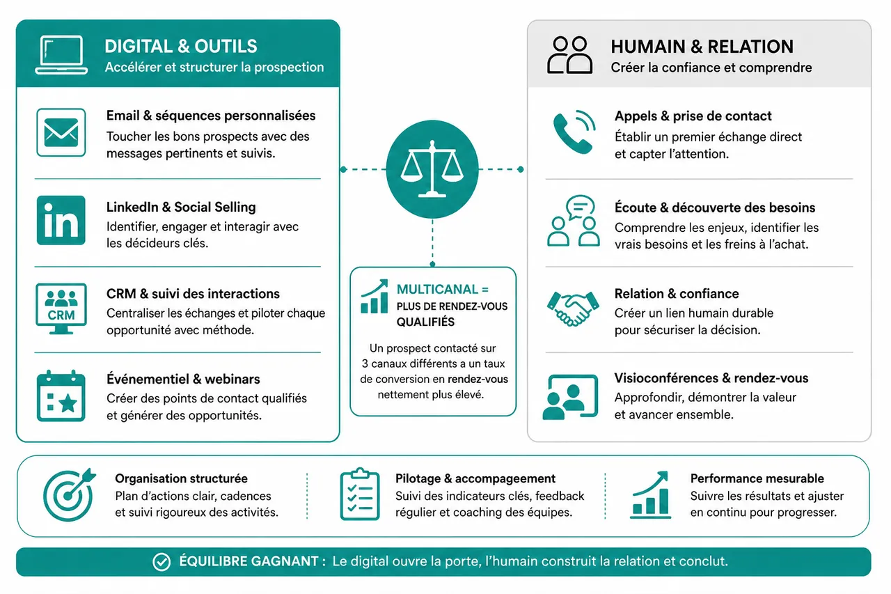 Marketing en B2B pour débuter quand on vend à des entreprises , Optimiser la prospection et le pilotage commercial