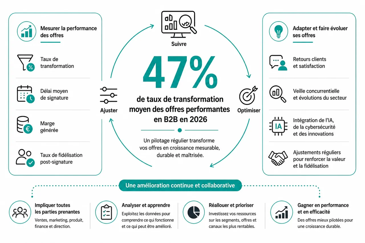 Comment analyser et créer une offre commerciale adaptée aux besoins en B2B , Pilotage et optimisation des offres commerciales en 2026