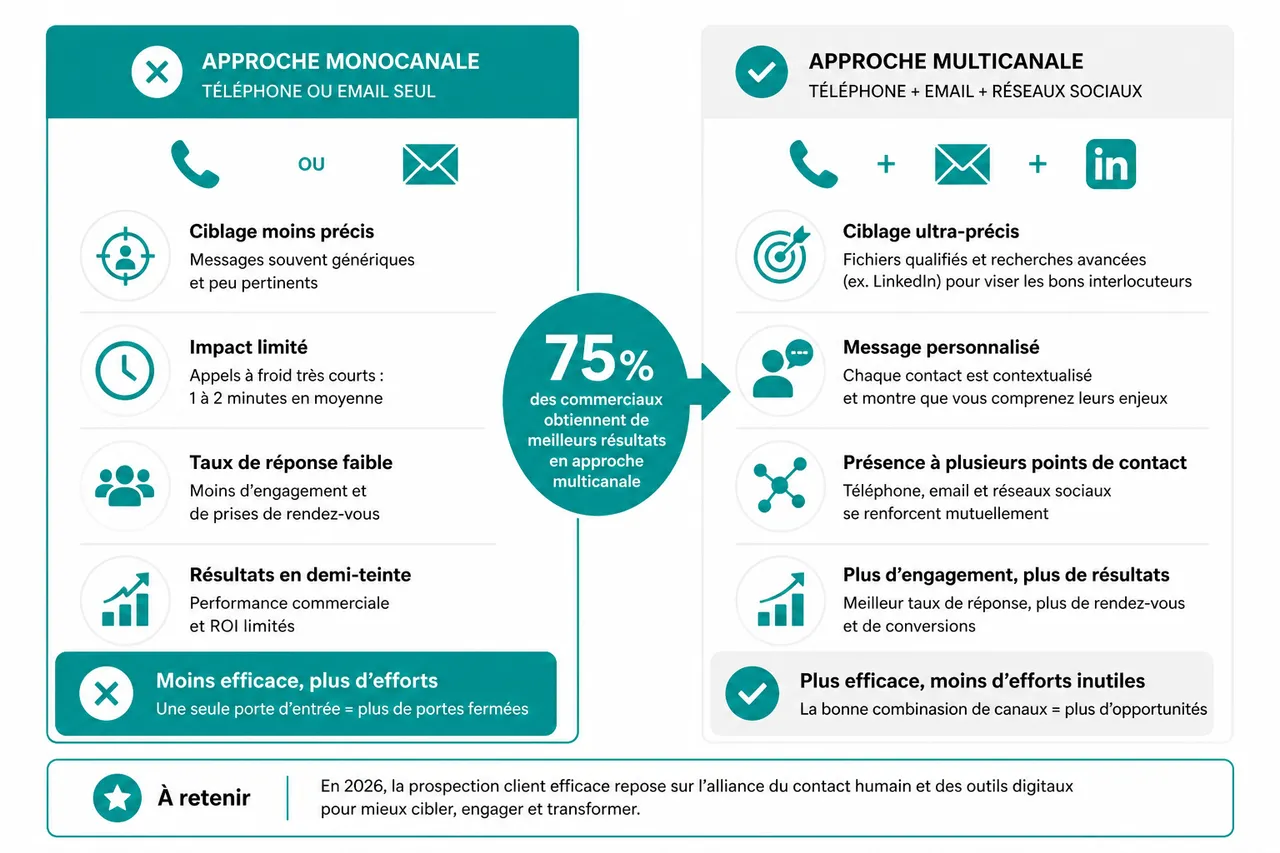 Les méthodes de prospection client qui fonctionnent sans épuiser vos équipes , Méthodes et outils pour une prospection client efficace