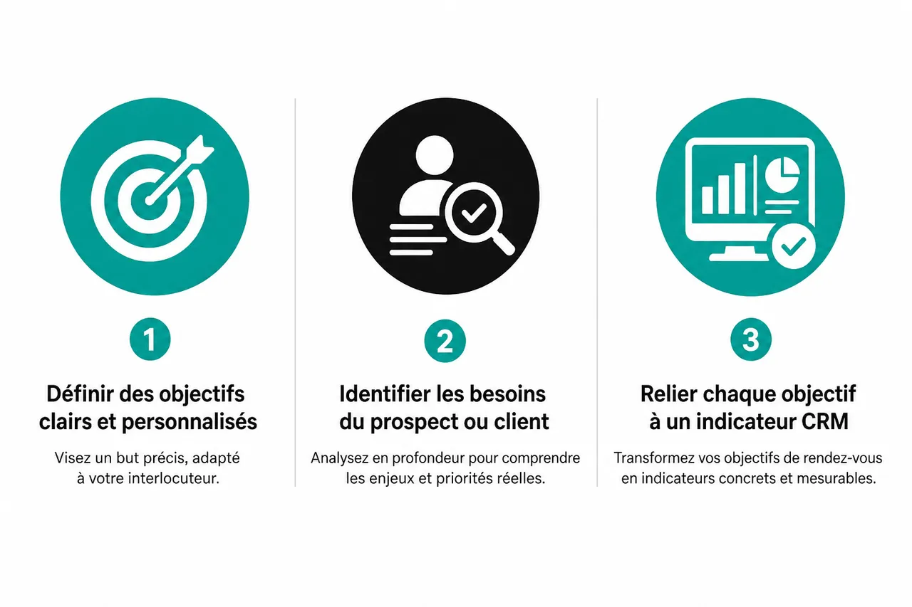 5 points à préparer avant d’entrer en rendez-vous professionnel , Définir des objectifs clairs et personnalisés