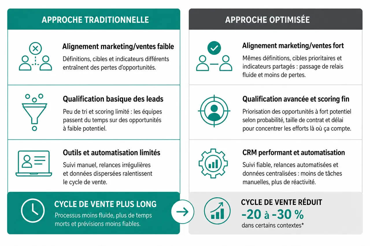 Pourquoi le cycle de vente en B2B s’allonge et comment le raccourcir sans forcer? , Stratégies pour optimiser et raccourcir le cycle de vente B2B