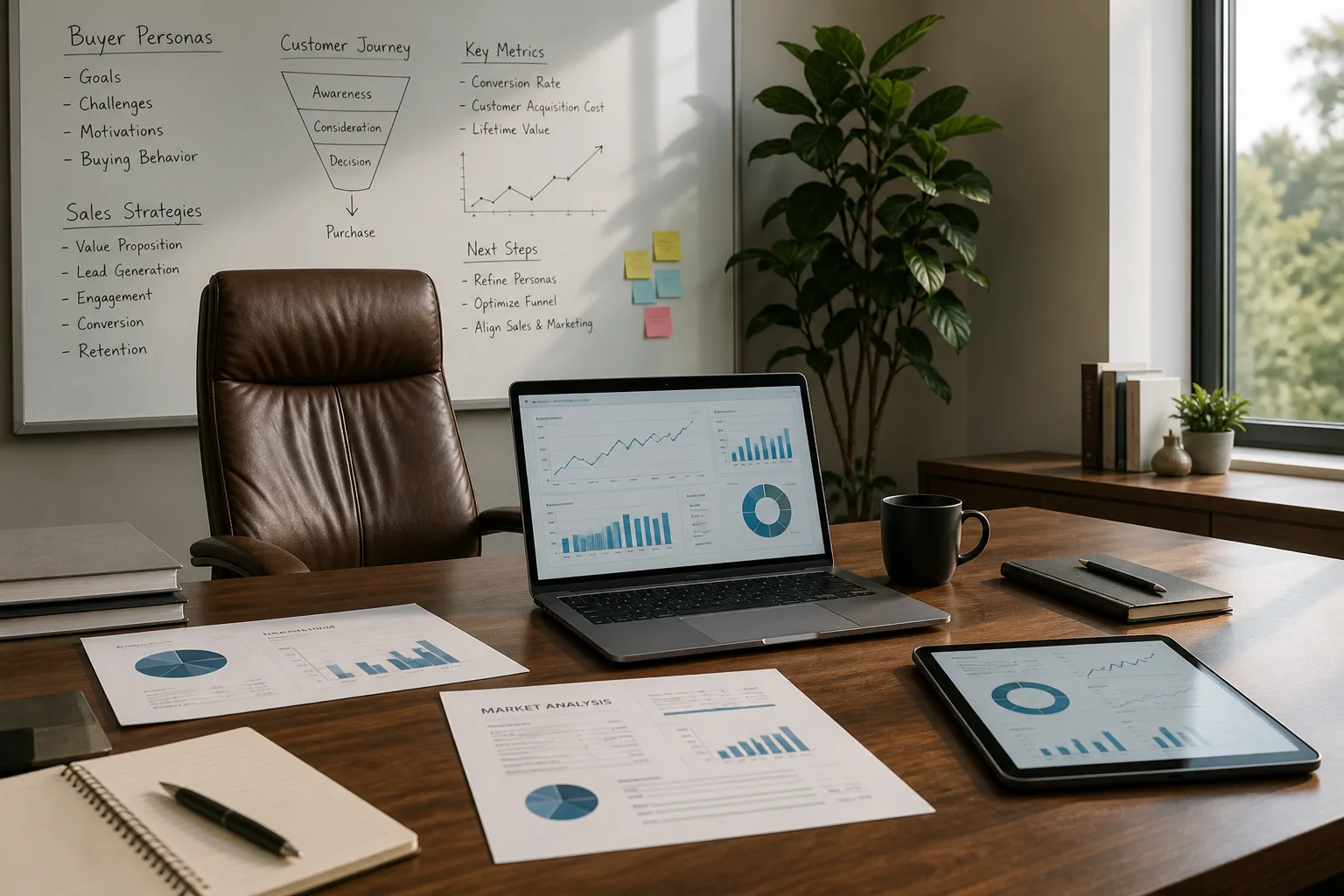 Profils de buyer persona B2B avec données et documentation stratégique