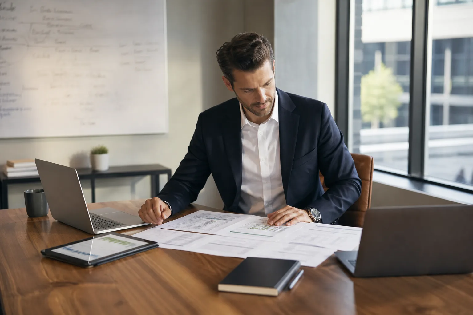 Équipe commerciale B2B lors d'une réunion d'intégration stratégique