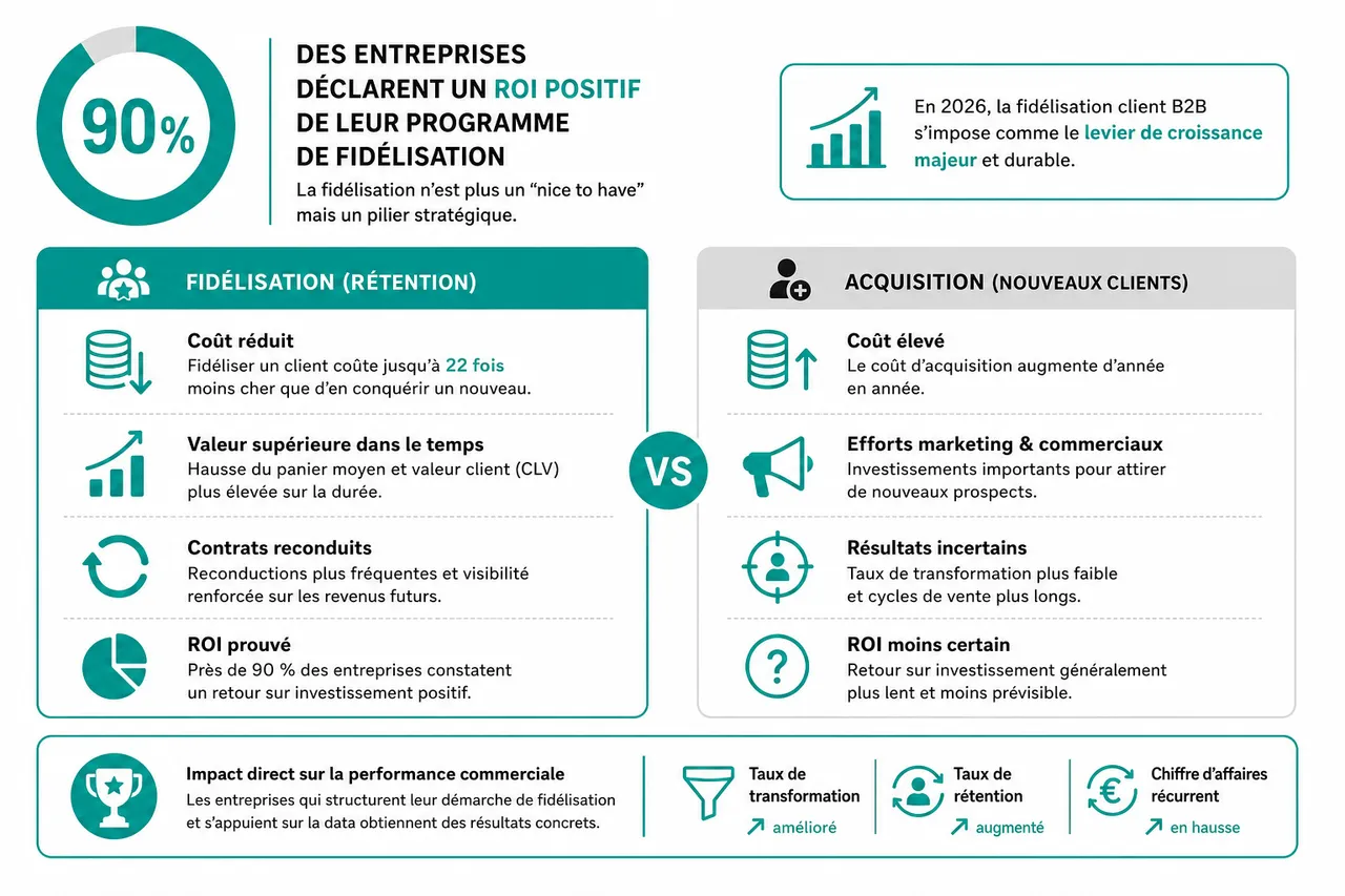 Fidélisation client B2B: stratégies pour renforcer la valeur perçue et la loyauté , Fidélisation client B2B: bénéfices, ROI et tendances à anticiper en 2026