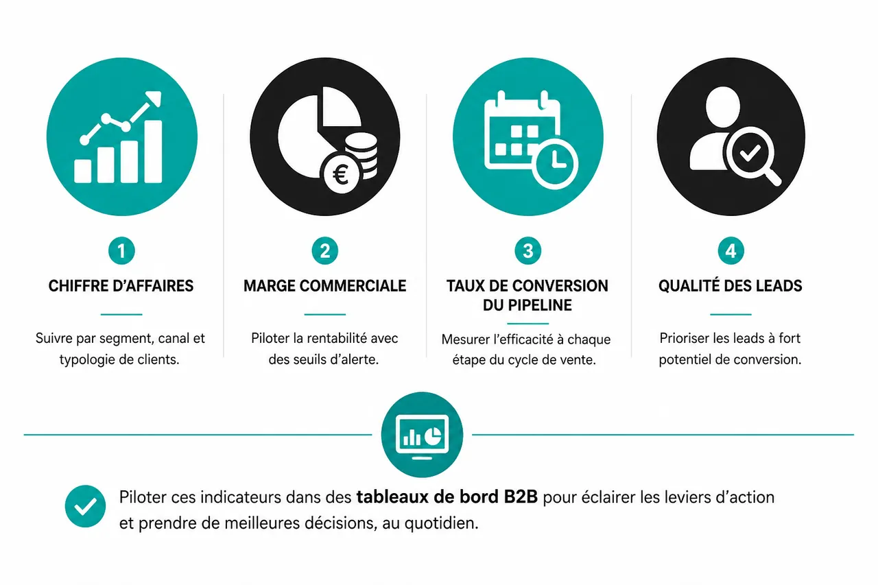 Piloter la performance commerciale: dépasser le simple chiffre d’affaires en 2026 , Définition et indicateurs clés de la performance commerciale B2B
