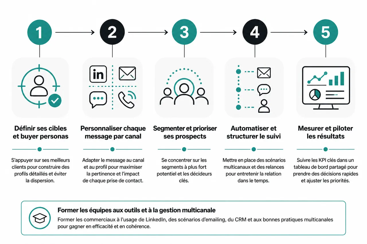 Diversifier ses méthodes de prospection B2B pour maximiser ses chances , Conseils pratiques pour structurer et optimiser sa prospection