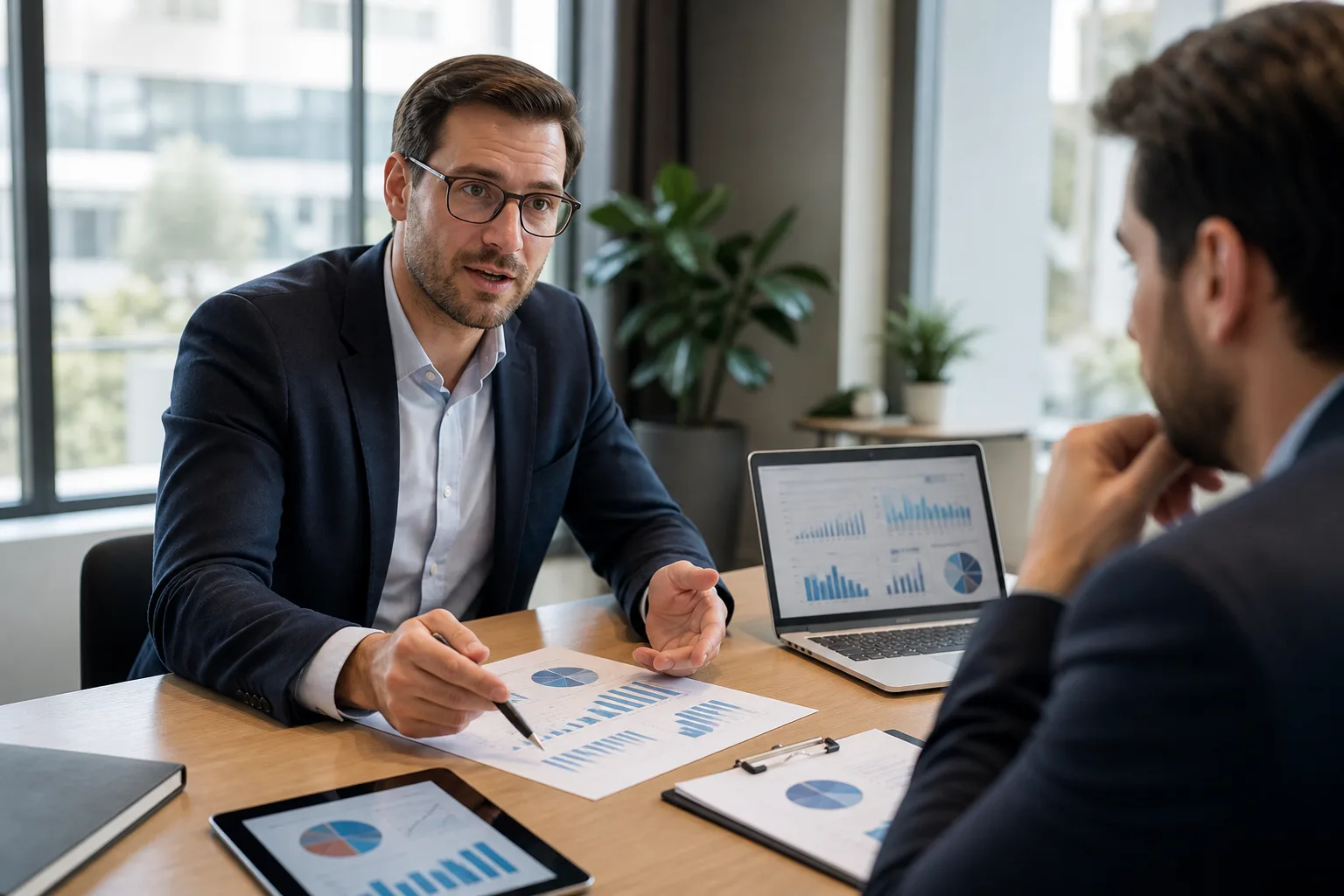 Stratégie commerciale B2B avec présentation d'argumentaire efficace