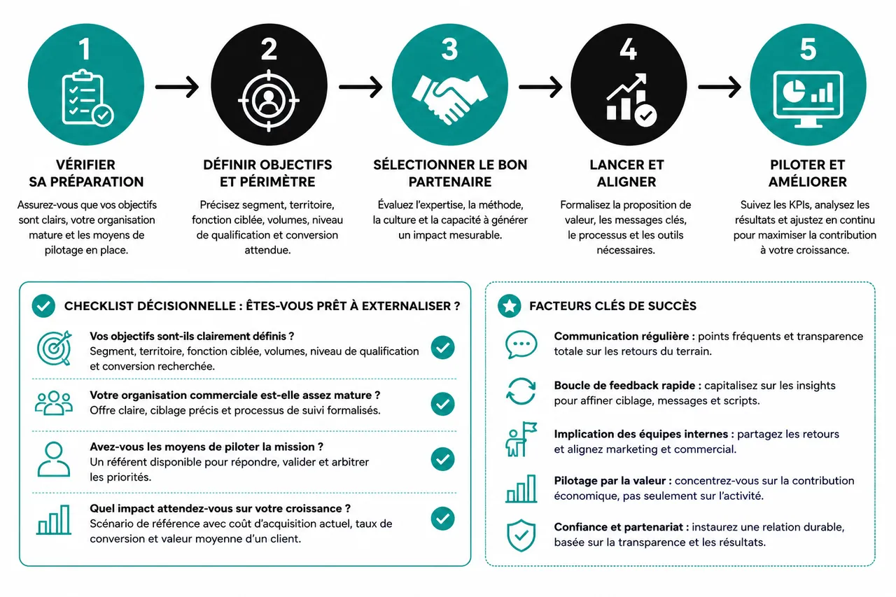 Quand et comment externaliser une partie de votre développement commercial B2B en 2026 , Étapes et bonnes pratiques pour réussir son outsourcing commercial B2B
