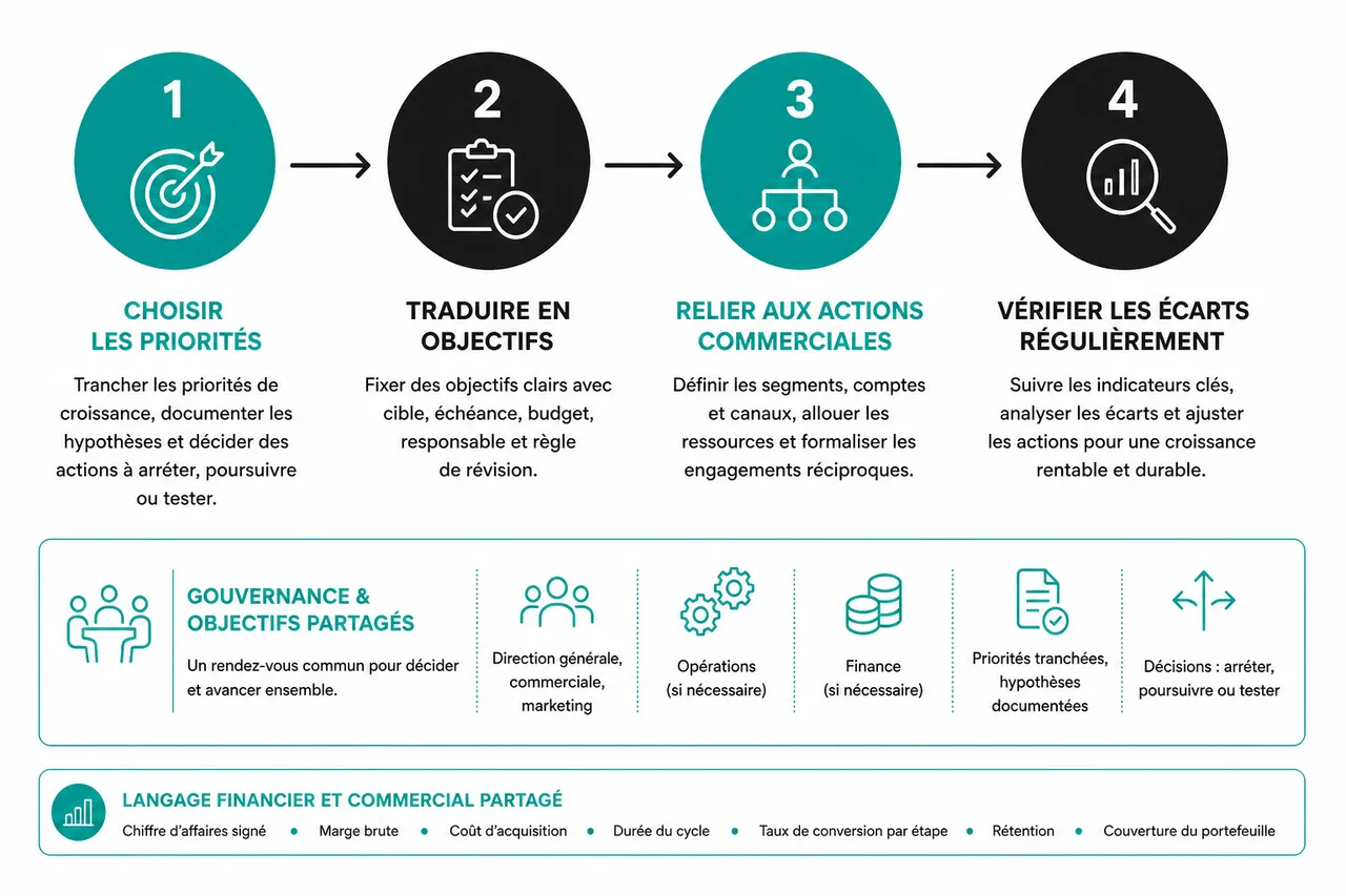 Aligner la stratégie entre la direction générale et la direction commerciale B2B en 2026 , Comment structurer un alignement stratégique efficace?
